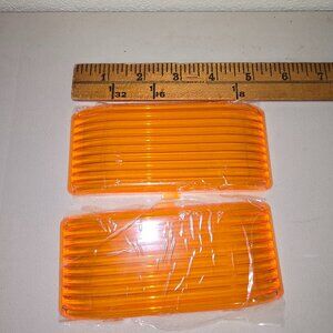 Leisure LED RV Exterior Porch Utility Light Amber Replacement Lens x 2